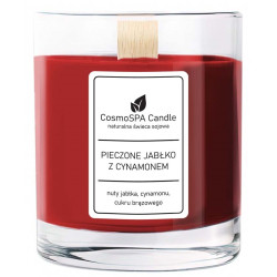 ZAPACHOWA ŚWIECA SOJOWA PIECZONE JABŁKO Z CYNAMONEM 180 G