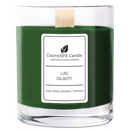 ZAPACHOWA ŚWIECA SOJOWA LAS IGLASTY 180 G