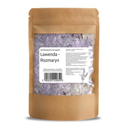 NATURALNA SÓL Z MORZA MARTWEGO LAWENDA&ROZMARYN Z SUSZONYMI ZIOŁAMI, 100 G